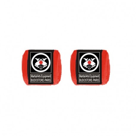 Bandes de boxe coton élastique (la paire) - 2,5 m - ROUGE