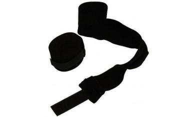 Bandes de boxe coton élastique MB (la paire) - 4,5 m - NOIR
