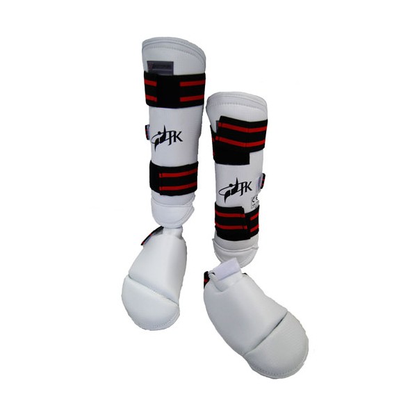 Protège Tibias + pieds détach. Taekwondo, en PU