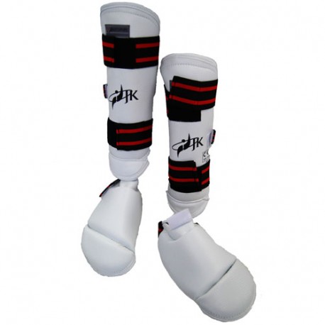 Protège Tibias + pieds détach. Taekwondo, en PU