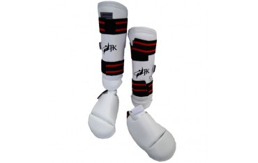 Protège Tibias + pieds détach. Taekwondo, en PU