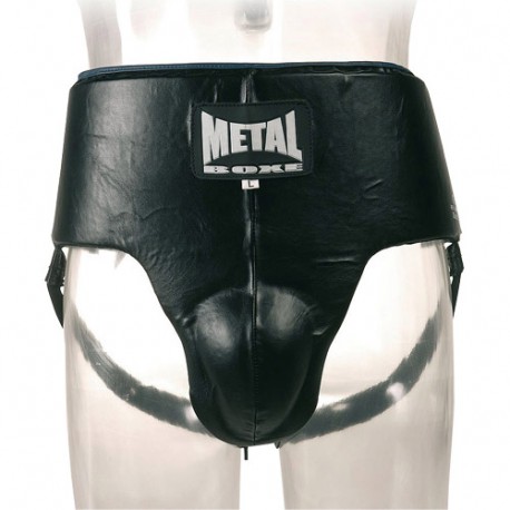 Coquille de Boxe avec bas-ventre MB, modèle prof., taille S - NOIR