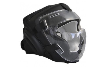 Casque combat intégral, plexiglass amovible