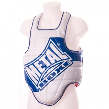 Plastron multi-disciplines MB réversible, taille XS - BLEU/ROUGE