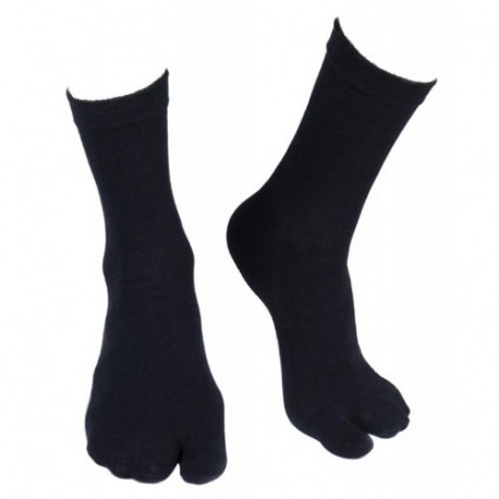 Chaussettes / Tabi en nylon élasthane, taille unique - NOIR
