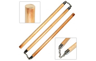 Bâton 3 sections en rotin, 60 cm x 3 - Chaîne à rotule
