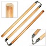 Bâton 3 sections en rotin, 60 cm x 3 - Chaîne à rotule