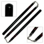 Bâton 3 sections coul noire (2 anneaux), 60 cm x 3 - Chaîne à rotule