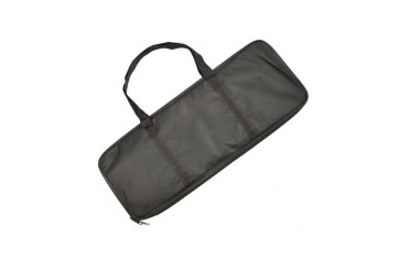 Etui Saï 56 cm x 20 cm, doublé int. bleu, fermeture éclair - Noir