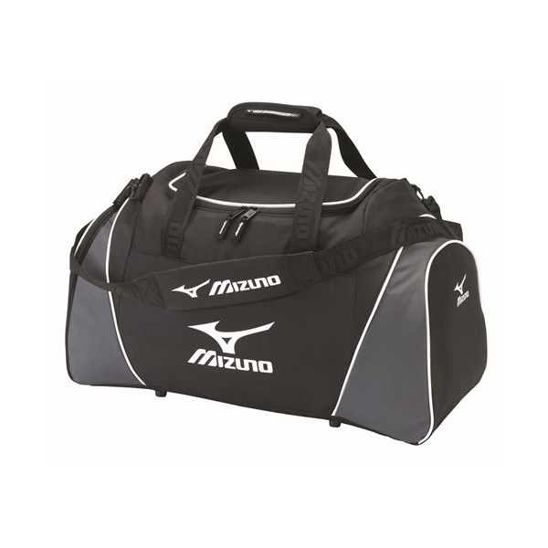 Sac de sport Mizuno 61 x 28 x 32 cm, polyester - Noir & Gris