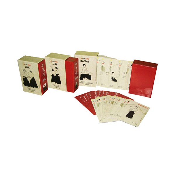 Coffret Aikido 213 cartes (coffret Uke-Tori-Kamae)