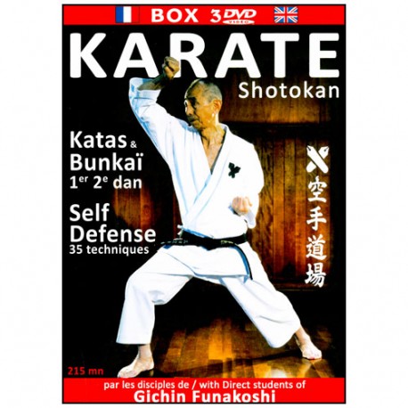 Karaté Shotokan kata bunkaÏ,self défense (box 3 DVD) - dojo Keio
