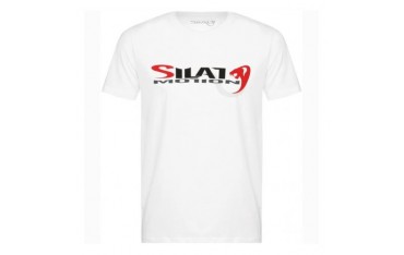 Tee-shirt SILAT MOTION "Cobra White", 100% coton bio, T. XL - BLANC