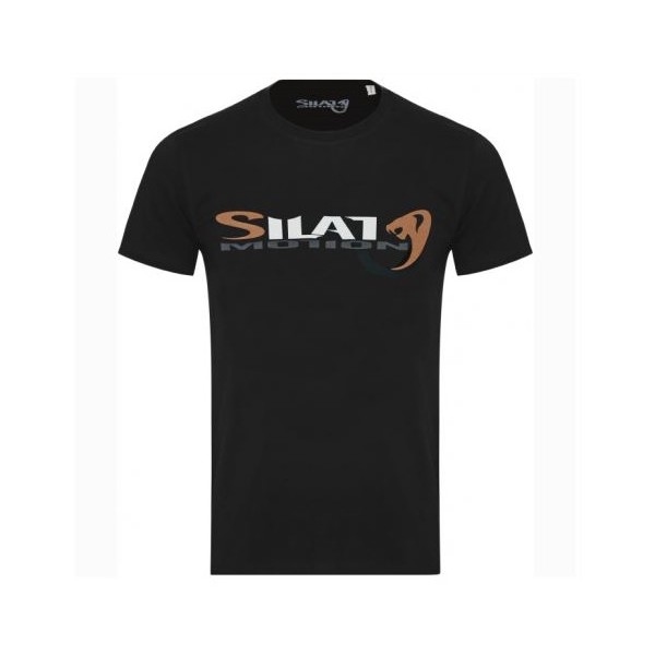 Tee-shirt SILAT MOTION "Cobra Black", 100% coton bio, T. M - NOIR