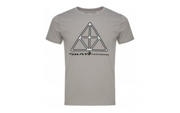 Tee-shirt SILAT MOTION "Triangle", 100% coton bio, T. L - GRIS
