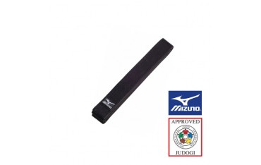 Ceinture piquée MIZUNO Chine "IJF", coton, 335 cm, T. 7 - NOIR