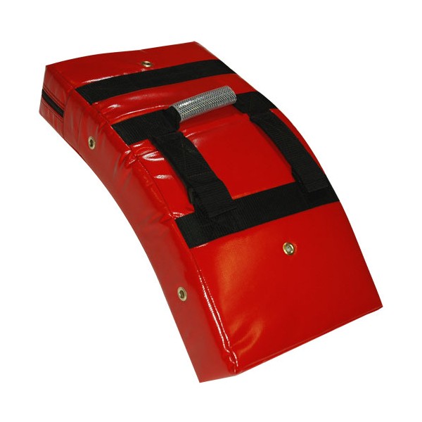 Bouclier courbe 60x33 en PVC renforcé - ROUGE