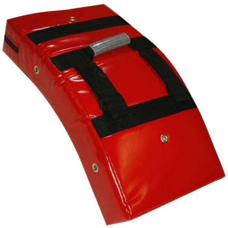 Bouclier courbe 60x33 en PVC renforcé - ROUGE