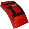 Bouclier courbe 60x33 en PVC renforcé - ROUGE