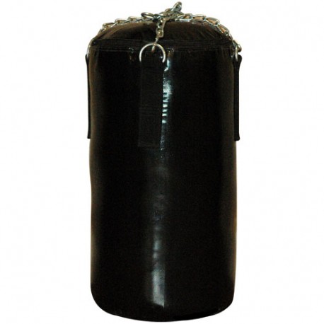 Sac de frappe 60 cm "vide" en PVC renf. (chaîne non fournie) - NOIR