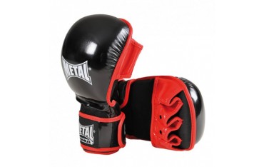 Gants de MMA entraîn. MB, PU et mousse injectée, T.XL - NOIR/ROUGE