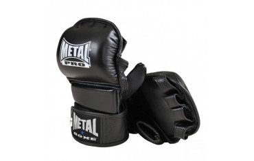 Gants de MMA comp. MB, Cuir, mousse injectée & néoprène, T. L - NOIR