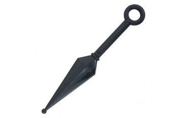 Kunaï d'entraînement en plastique rigide, 30 cm - NOIR
