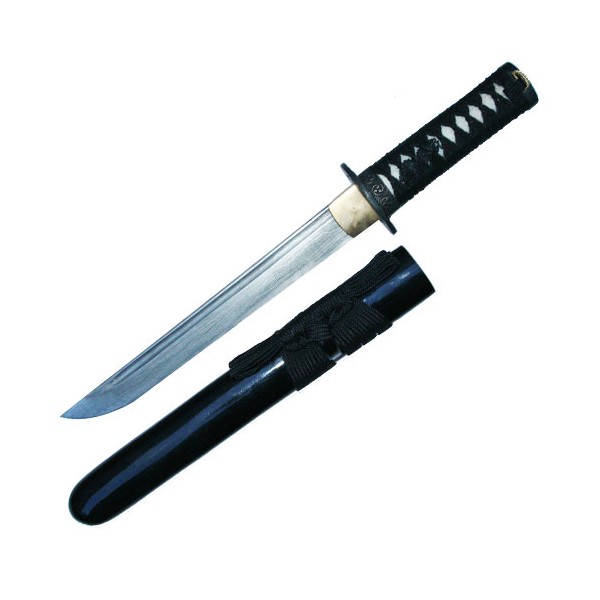 Tanto tranch. Tsunami, lame Damas de 25 cm, fourr. rouge, poign. noir