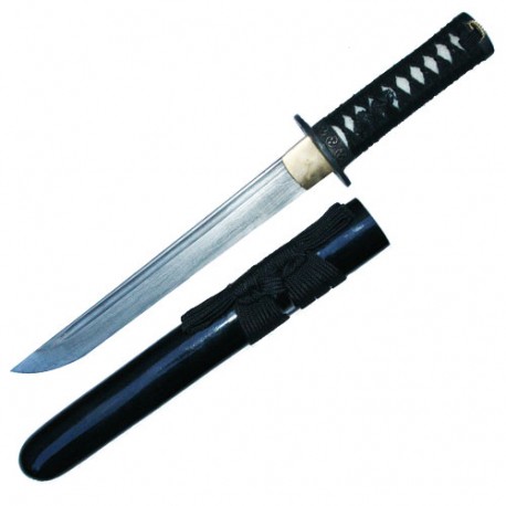 Tanto tranch. Tsunami, lame Damas de 25 cm, fourr. rouge, poign. noir