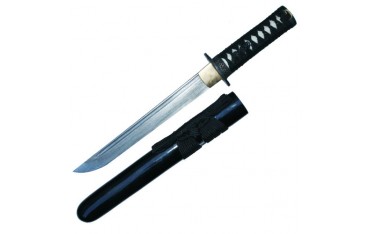 Tanto tranch. Tsunami, lame Damas de 25 cm, fourr. rouge, poign. noir
