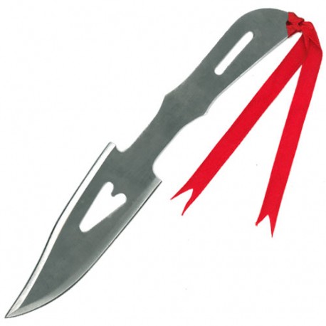 Couteau à lancer "coeur" 22 cm - Acier poli