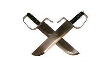 Couteau papillon de 30 cm, en Alu., sans fourreau - La paire