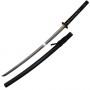 Iaito Chisai, lame forgée inox à gorge 71 cm, fourreau noir