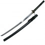 Iaito Crane, lame forgée inox à gorge 73,5 cm, fourreau noir