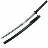 Iaito Crane, lame forgée inox à gorge 73,5 cm, fourreau noir