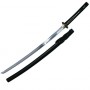 Iaito Ochiba, lame forgée inox à gorge 71,5 cm, fourreau noir