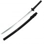 Iaito JAPON Standard T-1, lame à gorge 76 cm, fourreau laqué noir