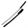 Iaito JAPON Tensho Koshirae, lame à gorge 76 cm, four. laqué noir
