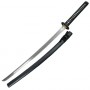 Katana tranchant Practical Plus, acier forgé 69 cm, four. laqué noir