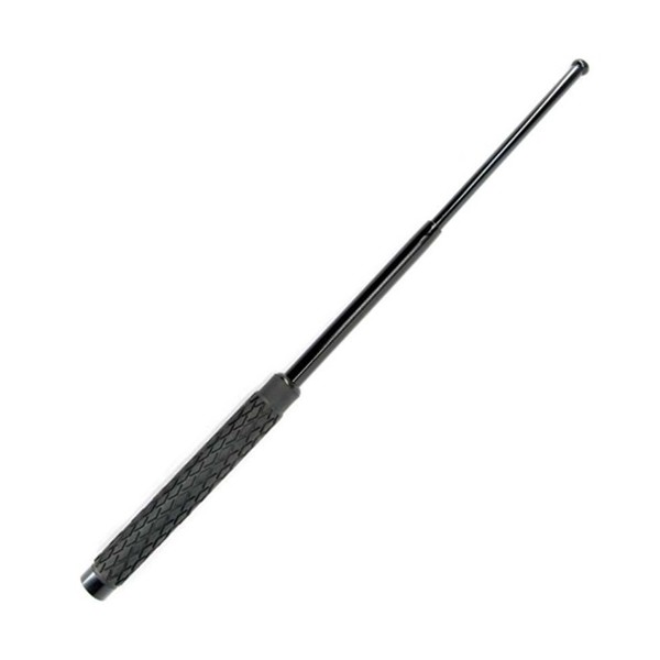 Matraque télescopique, acier trempé, 24cm fermé / 64cm ouvert + Etui