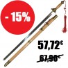 Epée chinoise semi-flexible avec fourreau, lame métal 76 cm