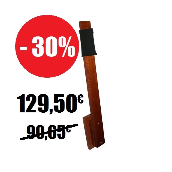 Poteau de makiwara en bois + Cible en mousse adaptée au poteau