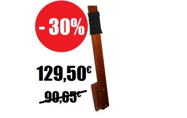 Poteau de makiwara en bois + Cible en mousse adaptée au poteau